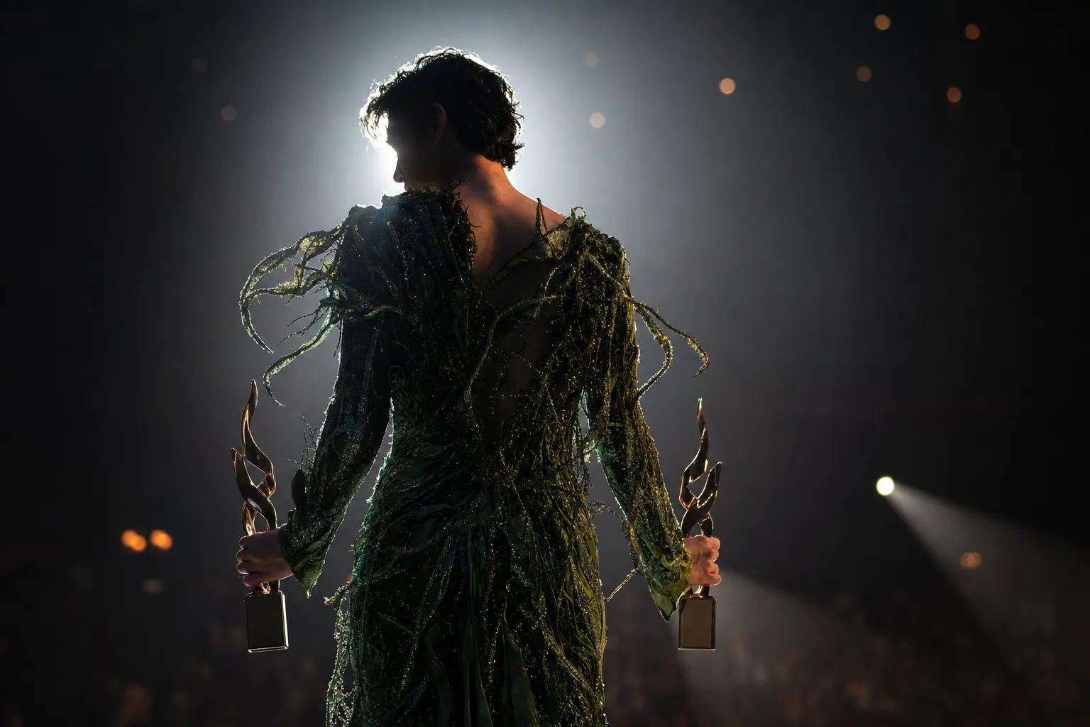 Park Ji-hoon’s ‘Seaweed Dress’ Moment Frames a Two-Award Night at the 62nd Baeksang Arts Awards 2 Park Ji-hoon’s Seaweed Dress Moment Frames a Two-Award Night at the 62nd Baeksang Arts Awards stage concept