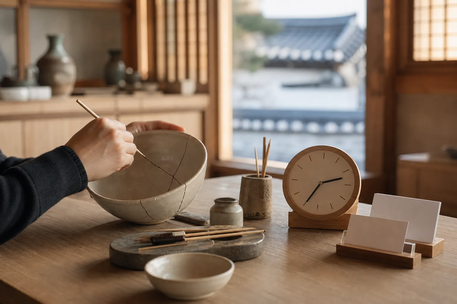 Bukchon pottery repair experience reservation at Bukchon Traditional Crafts Experience Center