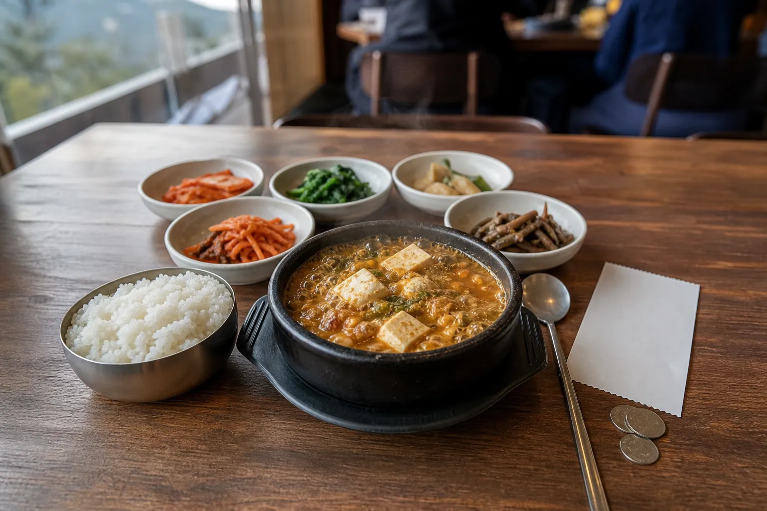 우이동 우리콩순두부 청국장 가격 Seoul restaurant meal context