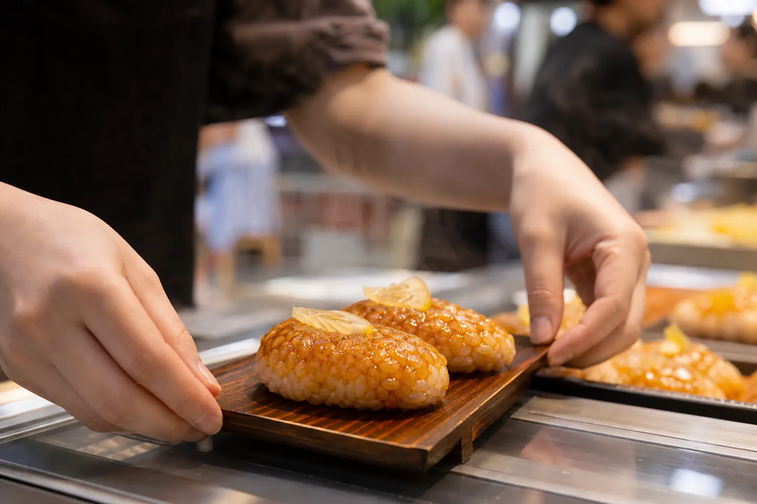 Ohwadang Gaeseong Juak yuzu dessert at Seoul Gyeongdong Market Youth Mall