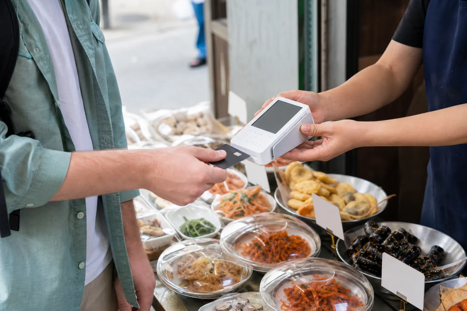 Mangwon Market fixed prices card payments for foreign visitors