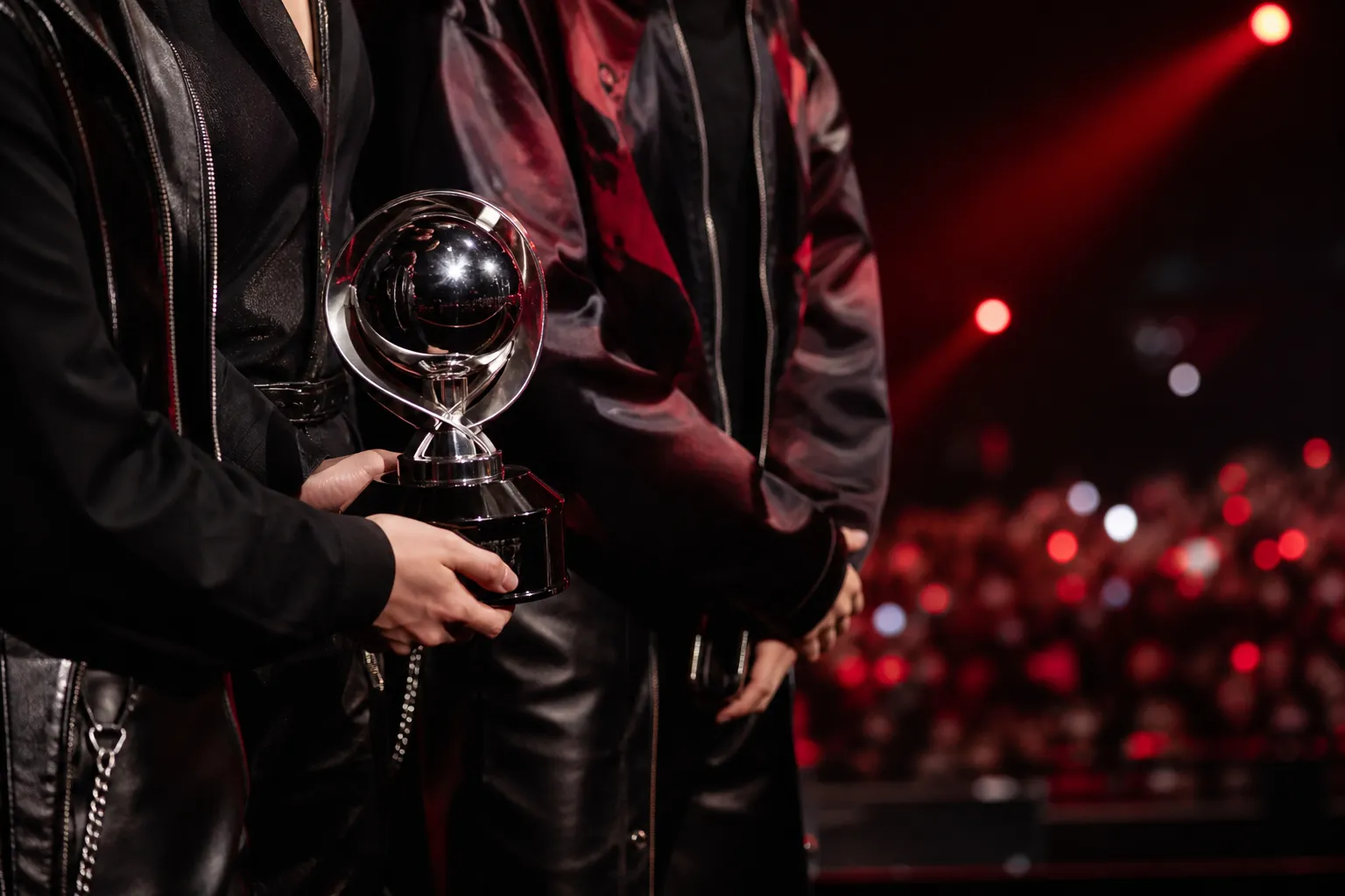 CORTIS first No. 1 with REDRED music show trophy concept