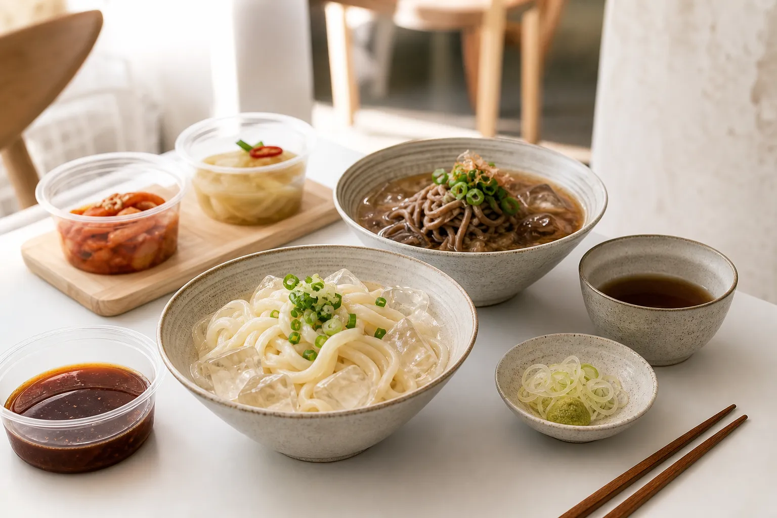 Kaden Emart cold udon soba collaboration 2025 Seoul food trend