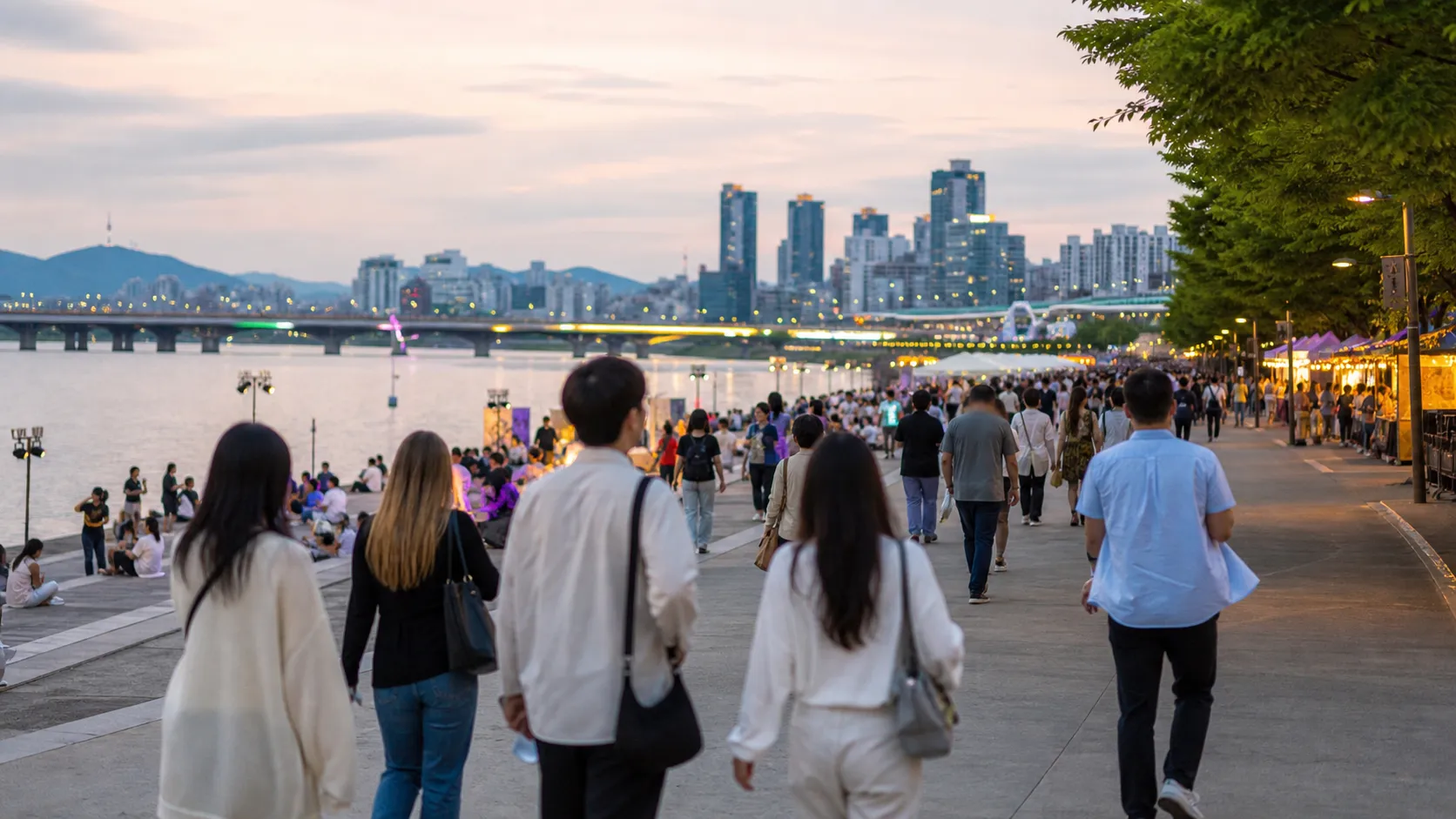 Seoul Spring Festival Foreign Visitors Reach 1.17 Million city event concept