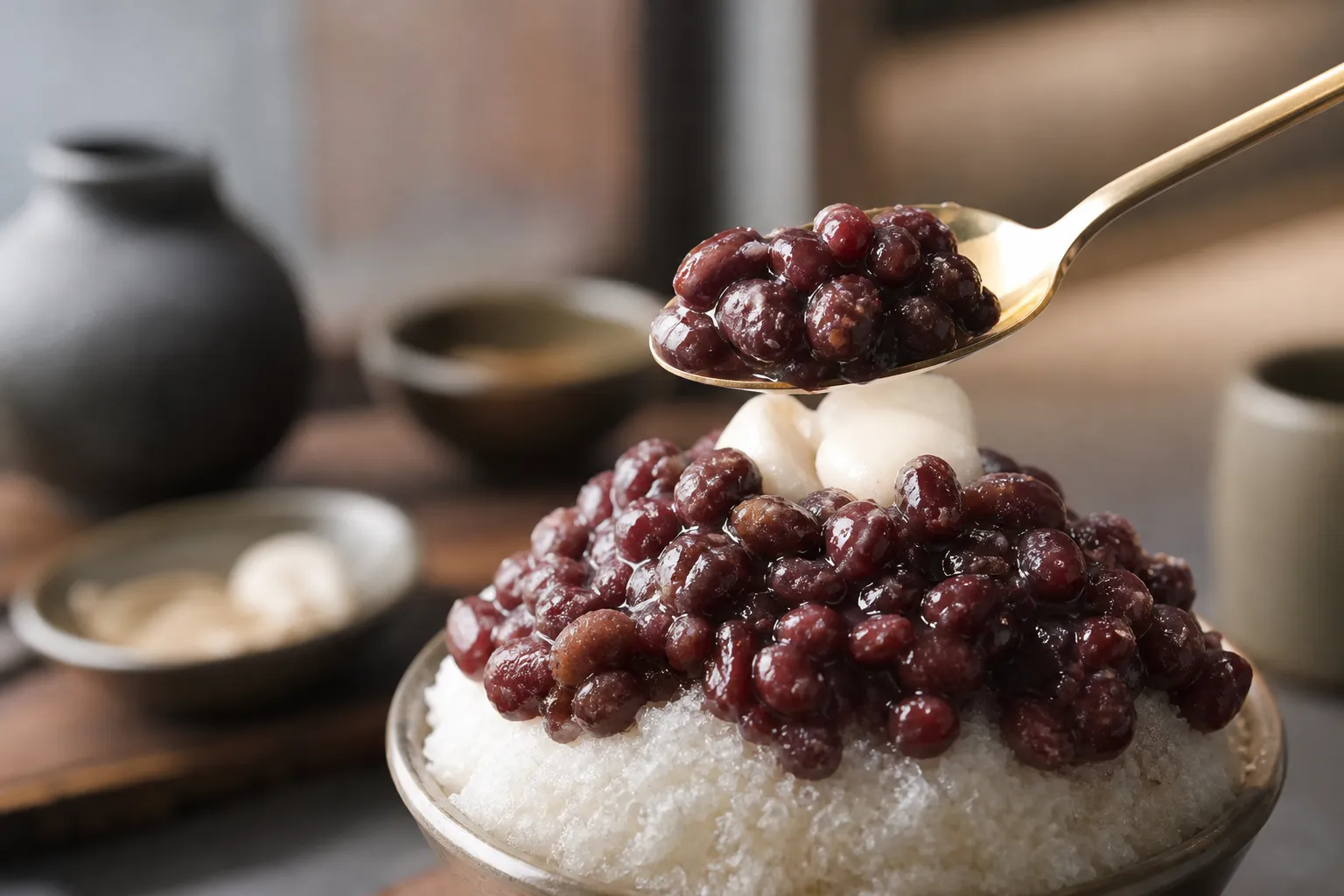 연희 금옥당 서울빙수 handmade red bean bingsoo