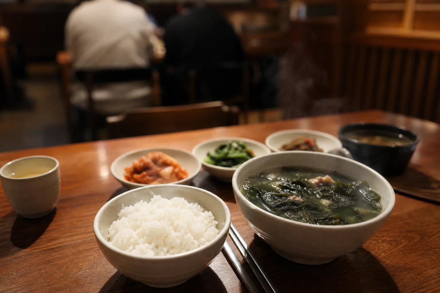 Samgakji Oilje one-menu seaweed soup restaurant in Seoul