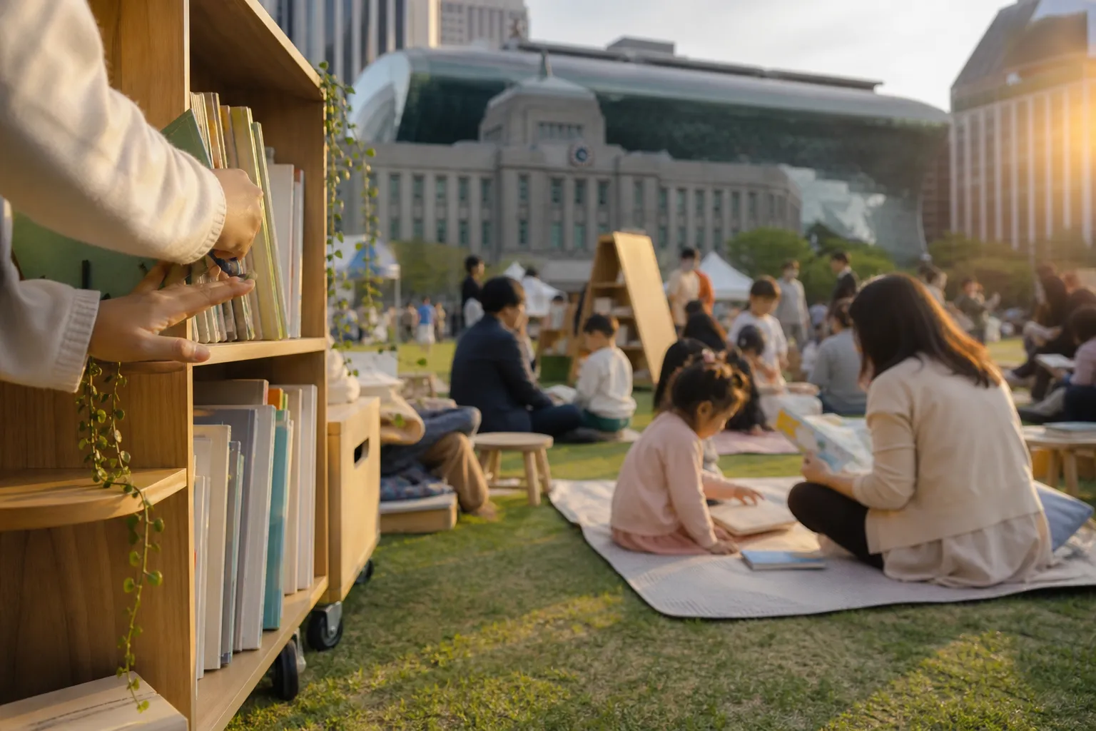 Seoul Plaza Outdoor Library Guide: Reading Seoul Plaza Schedule, Programs, and Visitor Tips 2 Reading Seoul Plaza family programs Seoul Plaza Outdoor Library