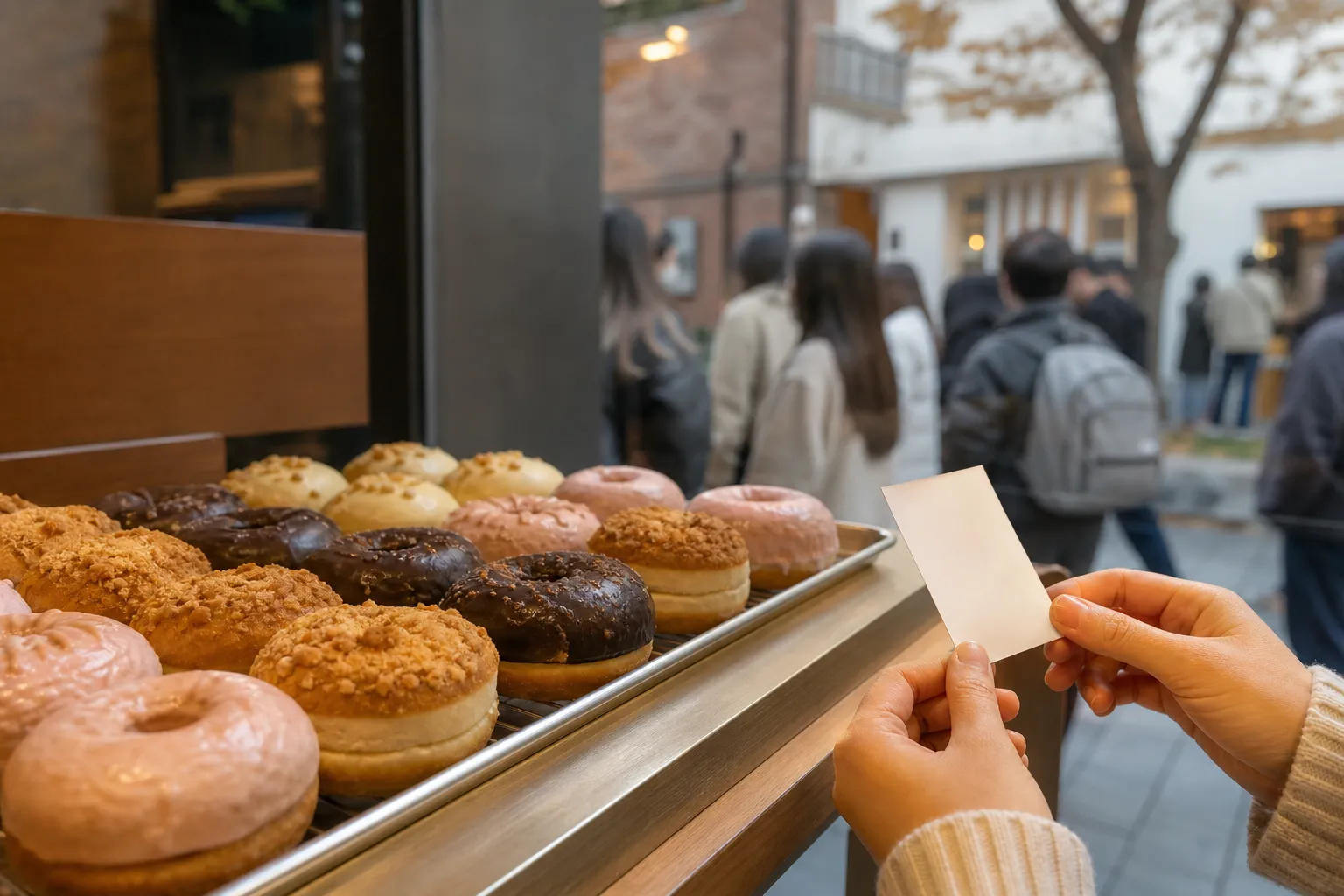 Randy’s Donuts Yeonnam Hongdae donut queue guide