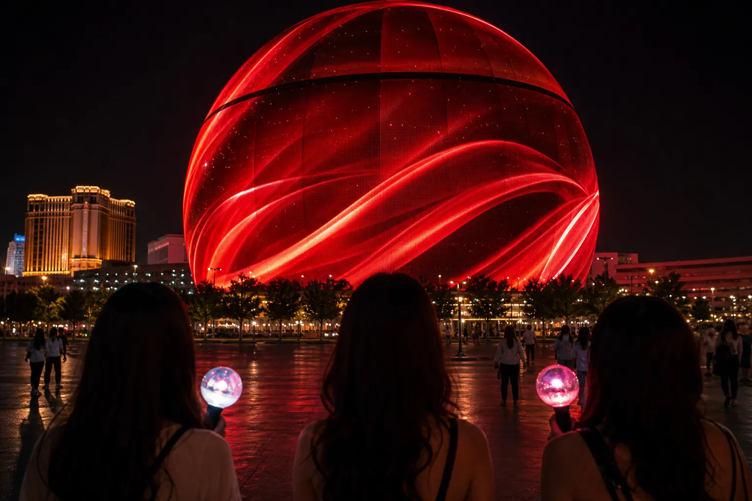 BTS Las Vegas Sphere Exosphere Shows ARIRANG Visuals During Citywide Vegas Project 2 BTS 라스베이거스 스피어 ARIRANG city project concept