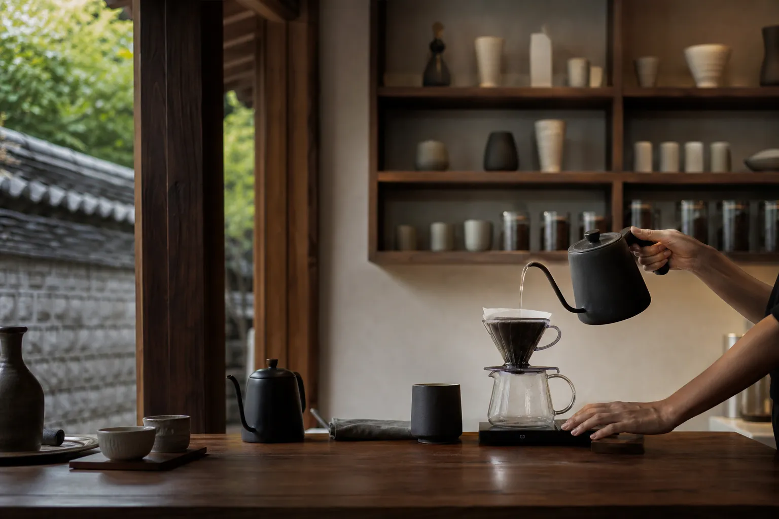 Gongjung Garden Hand Drip: Seochon’s Hanok Cafe for Slow Coffee 2 Gongjung Garden Hand Drip Seochon slow coffee cafe