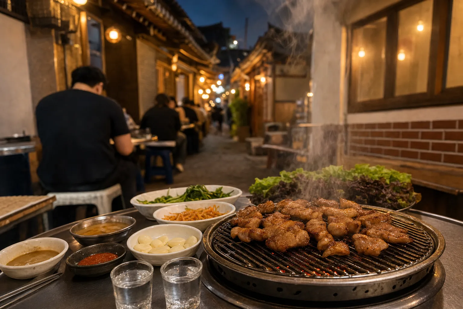 Jongno 3-ga galmaegisal street Ikseon-dong yajang dining