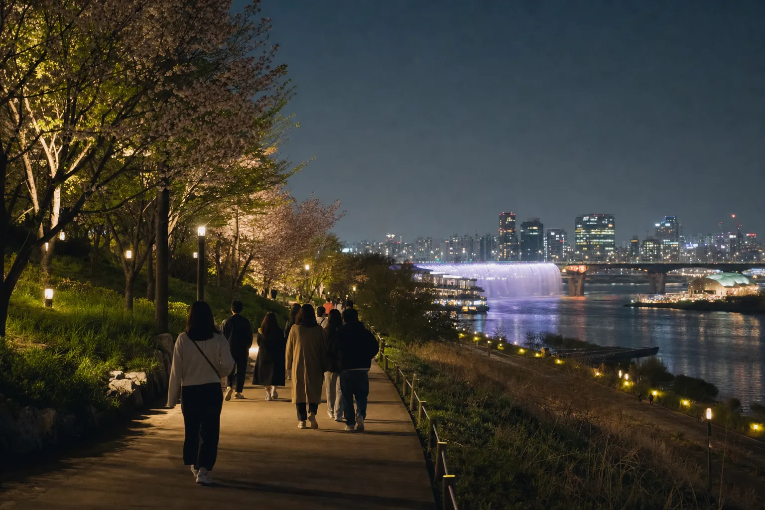 Banpo Hangang Night Tour Seoraeseom Sebitseom route concept
