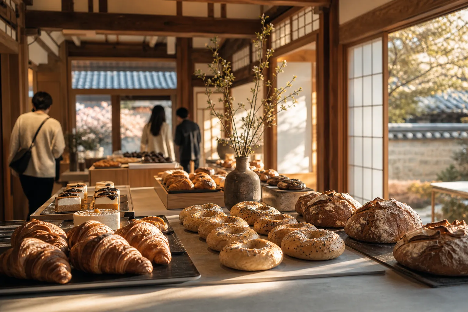 Anguk Hanok Bakery Guide: Where Seoul’s Traditional Houses Meet Modern Bread 2 Anguk hanok bakery culture Onion Anguk Cafe Layered Artist Bakery London Bagel Museum