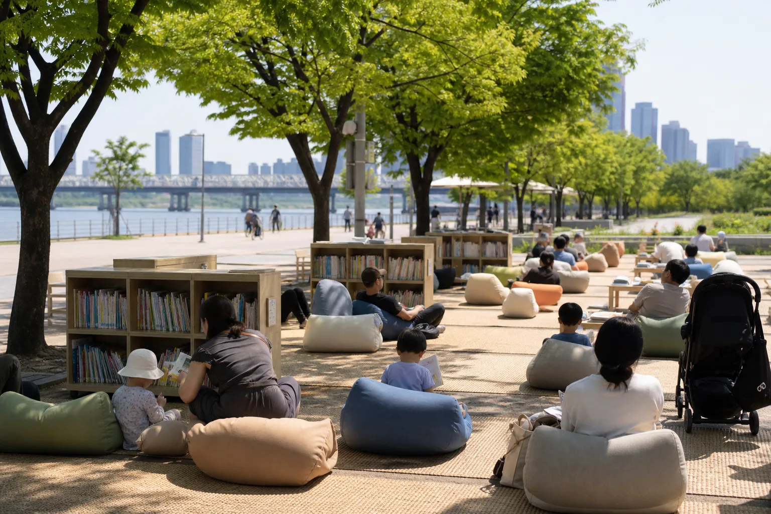 Yeouido Hangang Park Outdoor Library dates hours family programs