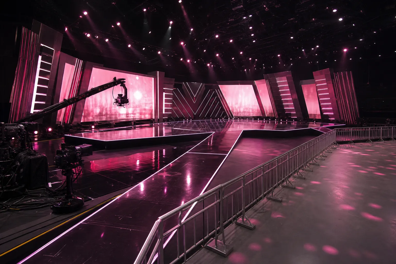 KATSEYE Inkigayo pre-recording PINKY UP SBS Open Hall venue concept