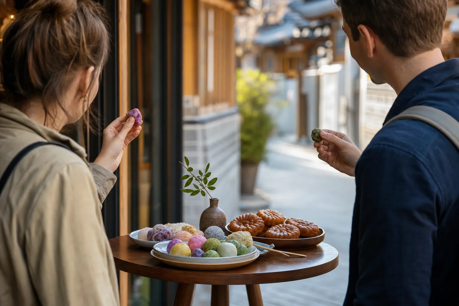 Ajindang Rice Cake Shop foreign visitors Nakwon-dong Seoul K-culture snacks