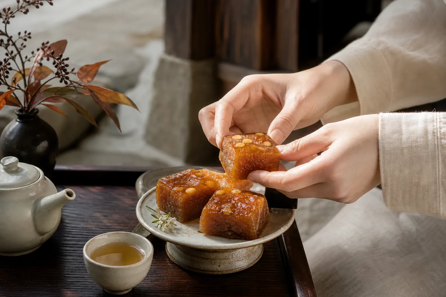 익선동 신라당 개성주악 traditional Korean dessert