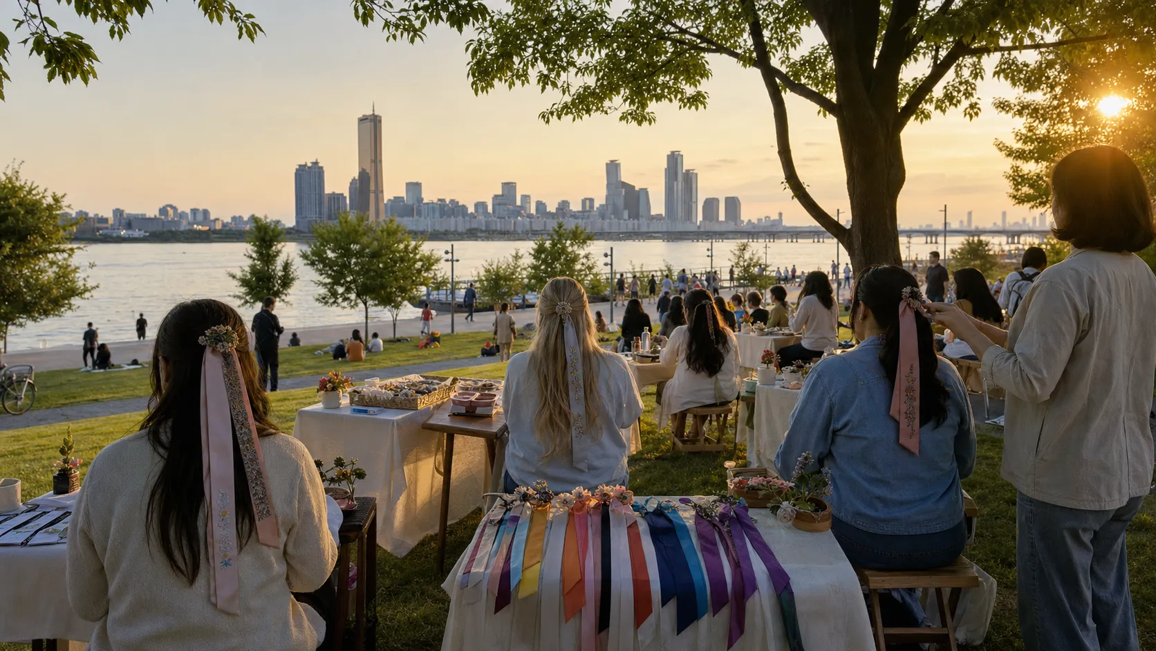 Seoul Welcome Week Yeouido Hangang Park Daenggi Hair Experience venue concept