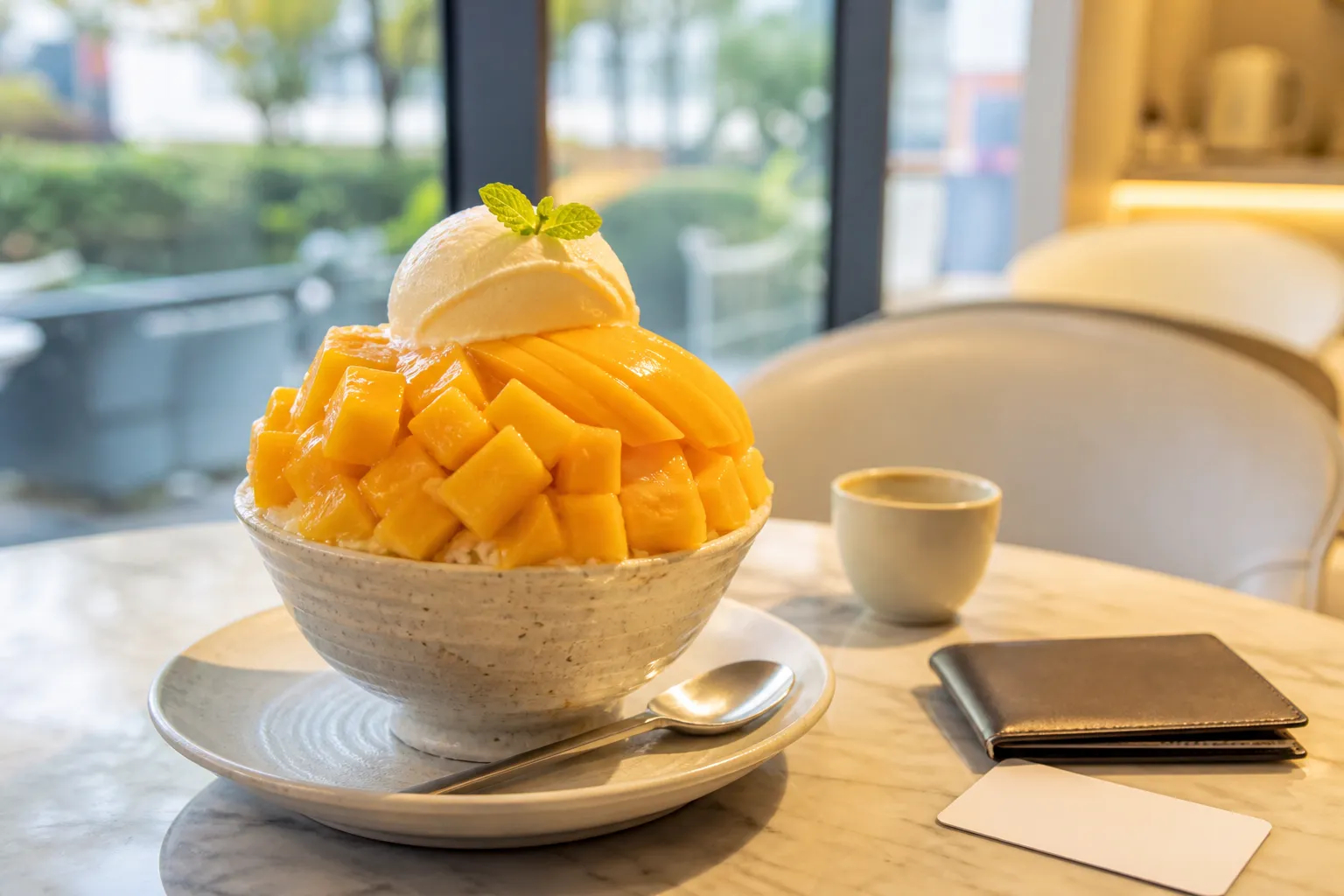 Seasony fresh mango bingsu 24000 won price guide
