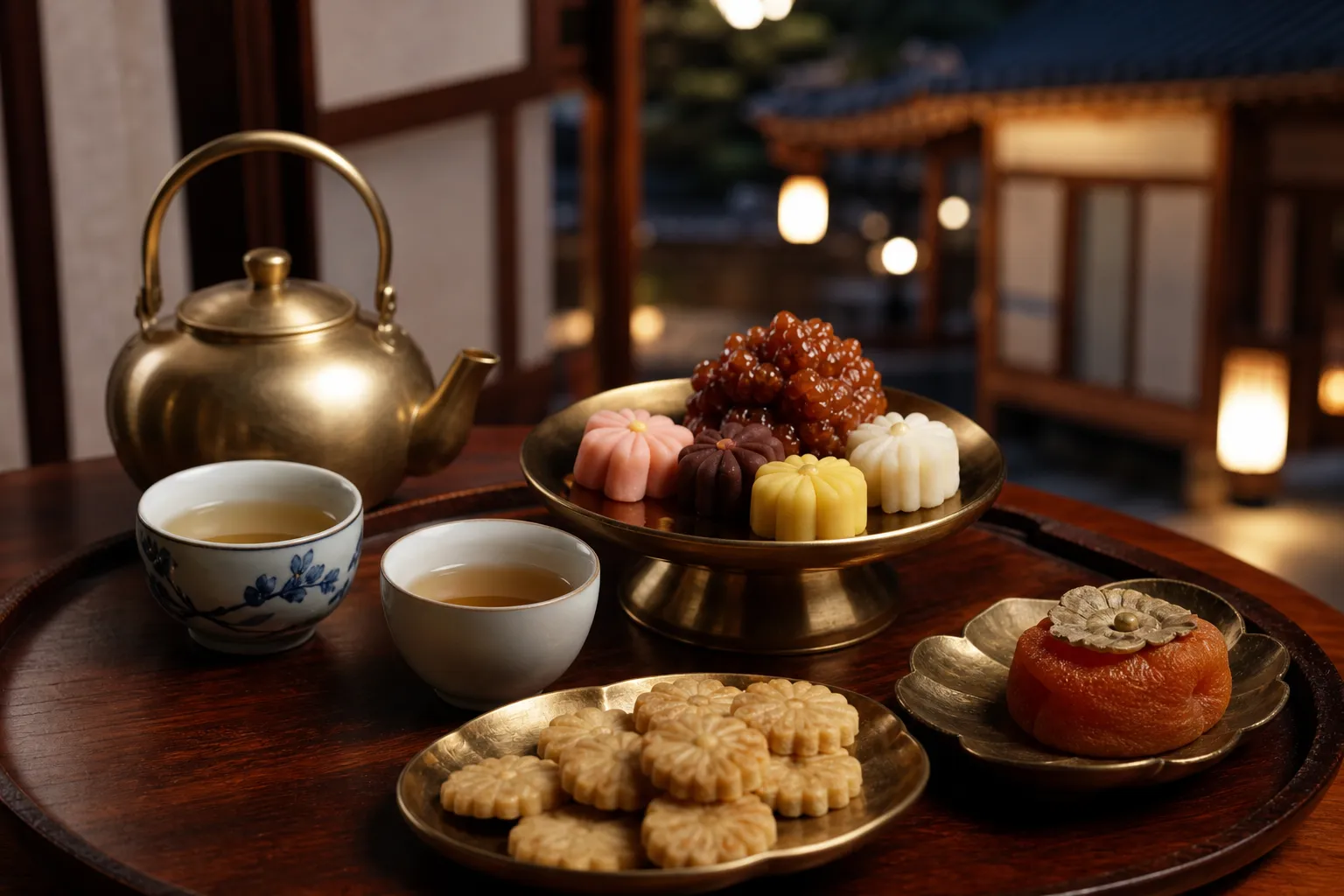 Saenggwabang royal dessert menu Gyeongbokgung Night Opening Desserts concept