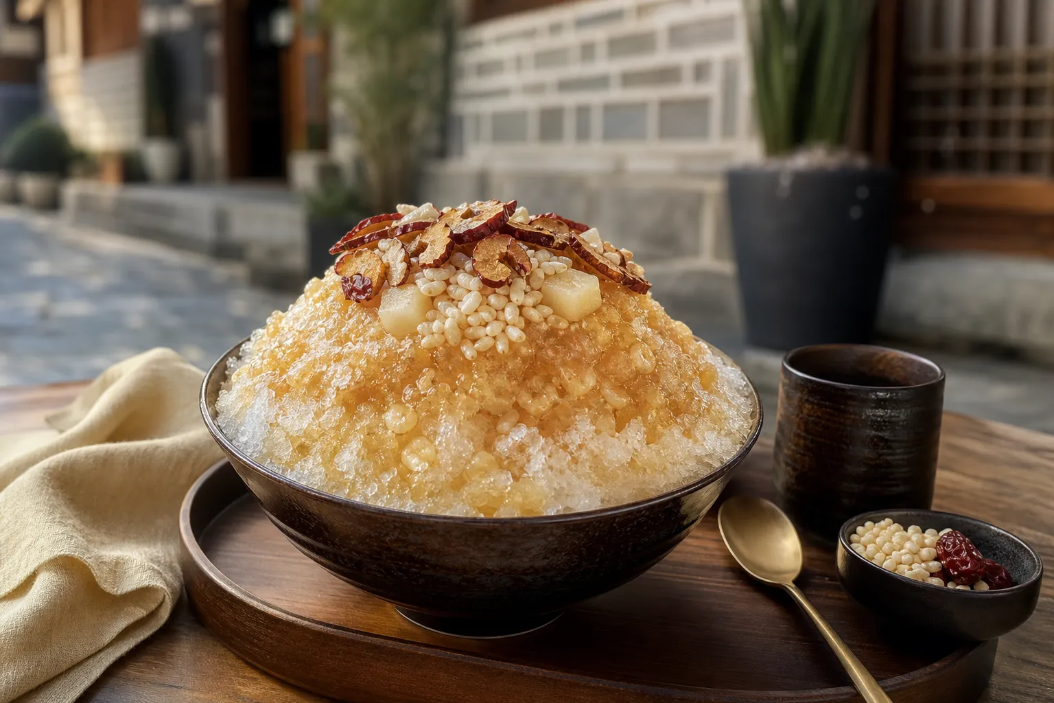 Bukchon Korean sweets Anguk Tam Tam Sikhye Bingsu