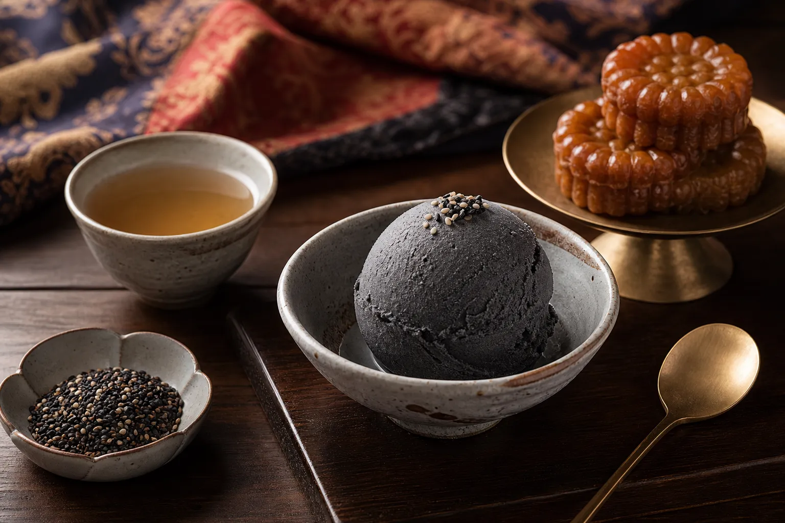 Changjeon Aeum black sesame gelato Seoul K-heritage dessert scene