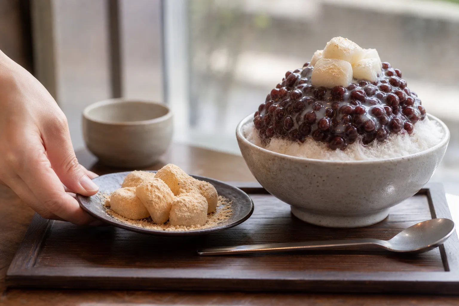 Seongbuk-dong Harutteok Bingsu handmade tteok cafe