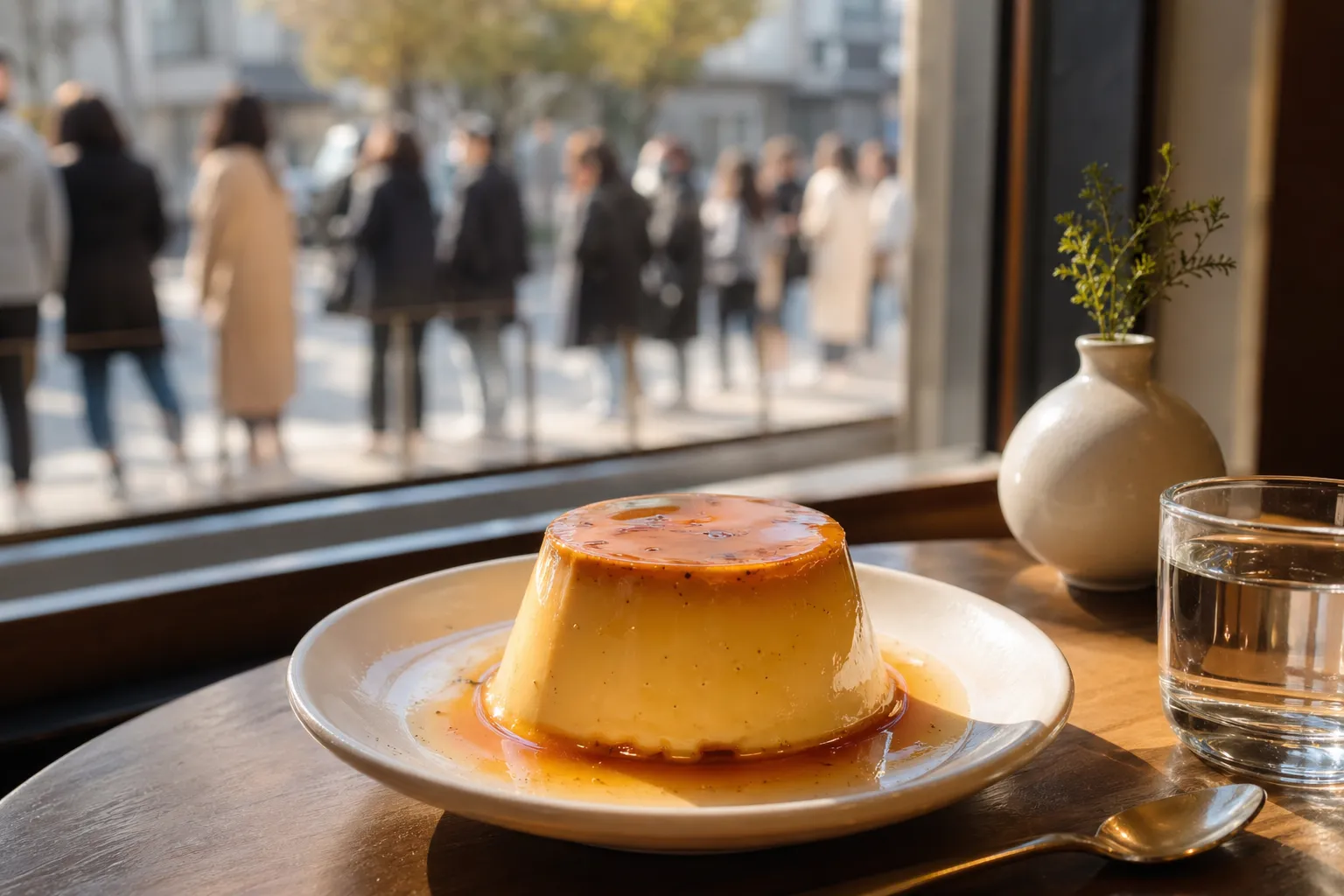 압구정 쿠라리에 웨이팅 caramel pudding cafe Seoul
