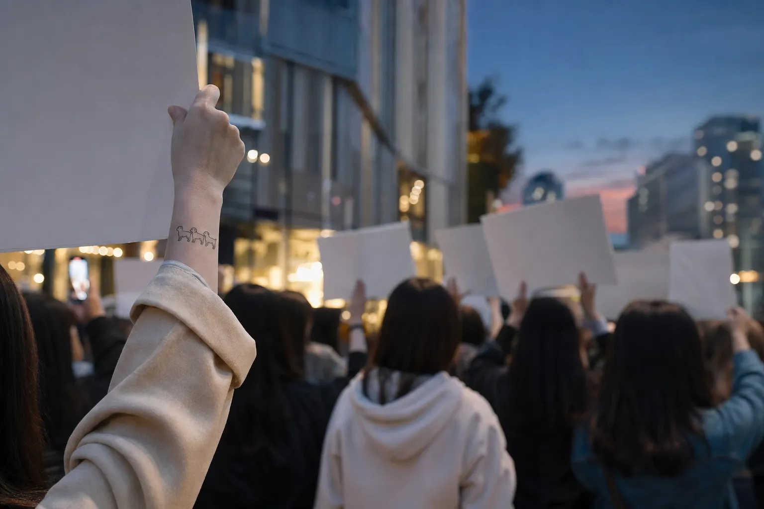 Jungkook Winter dog tattoo rumor fan protests Seoul trend