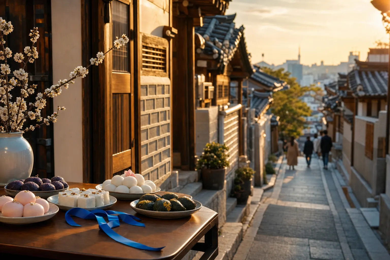 Biwon Rice Cake Shop Blue Ribbon recognition in Bukchon Seoul