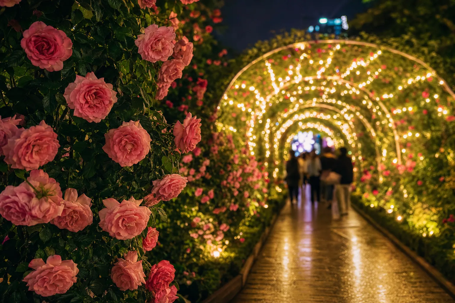 중랑 장미터널 야경 포토스팟 Seoul festival guide