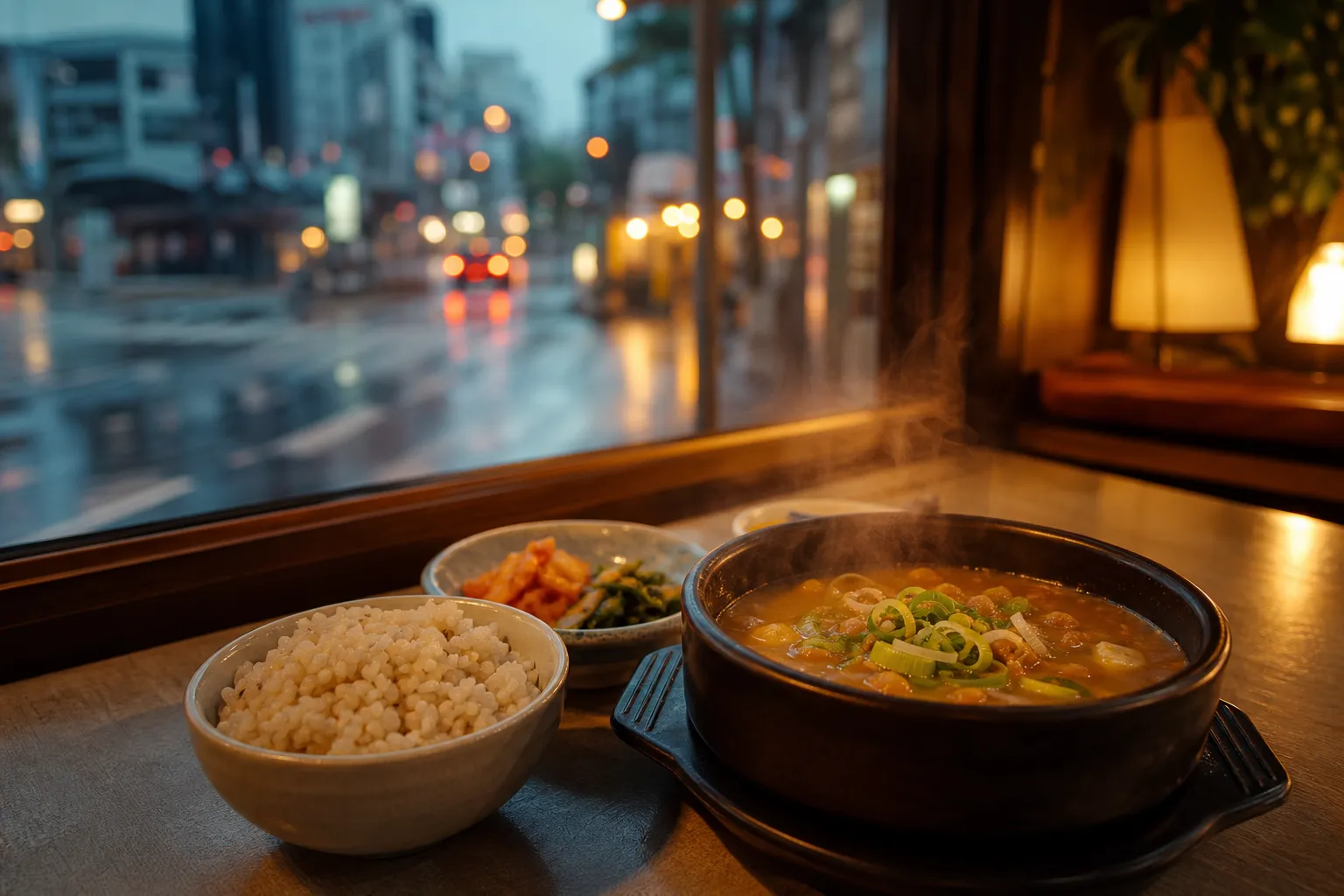 Okcheonjip cheonggukjang near Mokdong Station Seoul