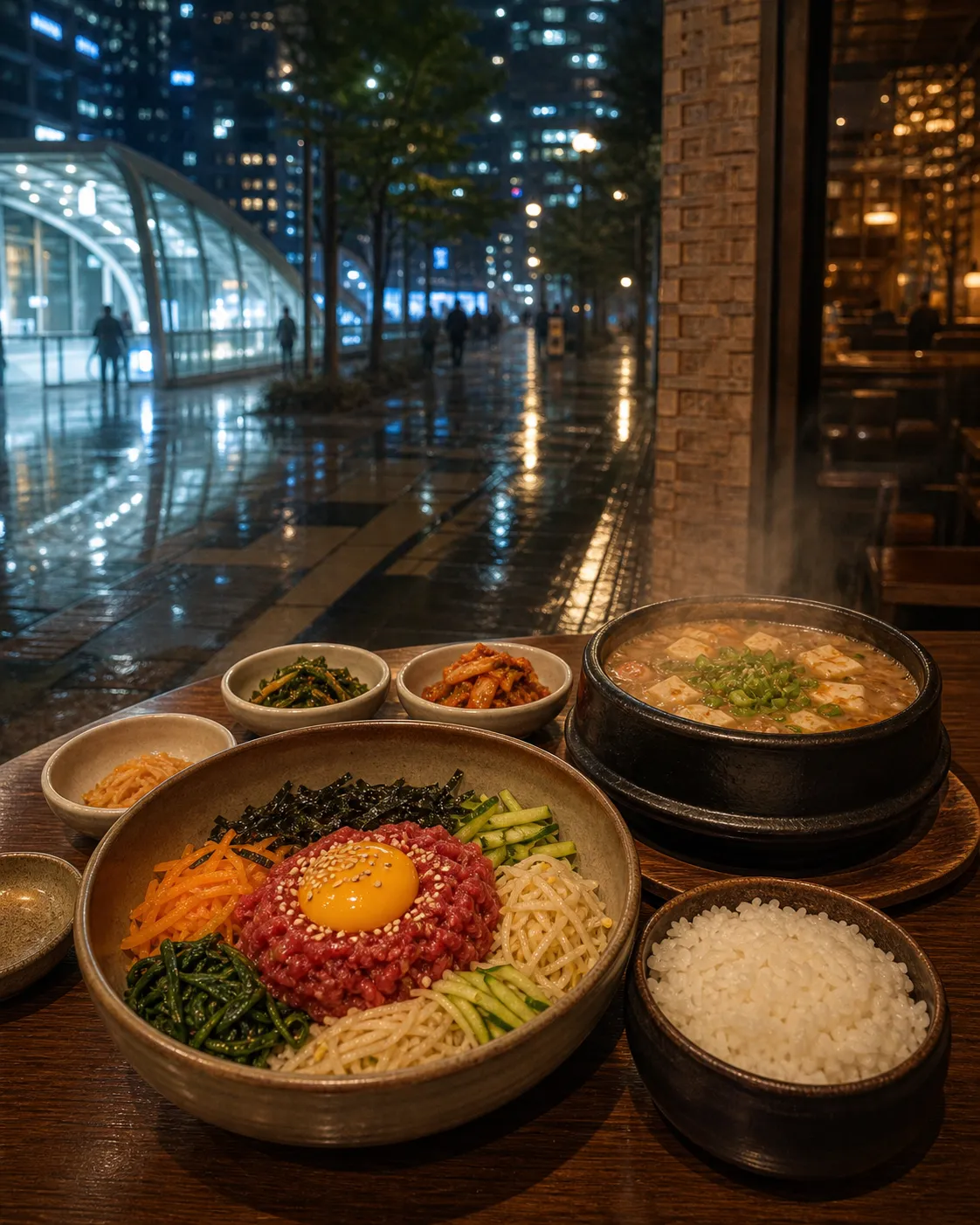 Bongeunsa Station Seongbukdong Cheonggukjang yukhoe bibimbap Samsungdong