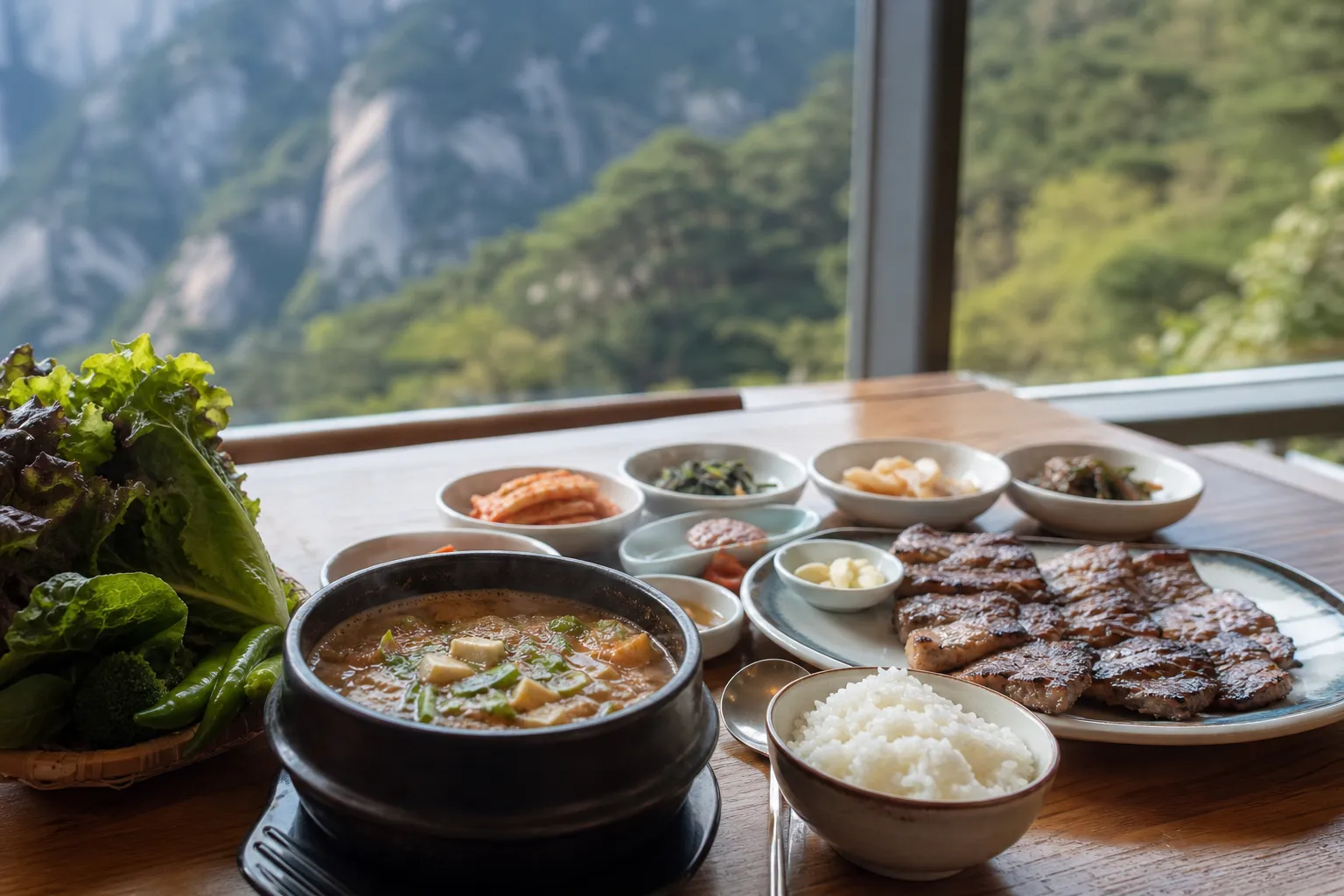 Ui-dong Saniya Cheonggukjang Bukhansan Gangbuk-gu Seoul dining concept