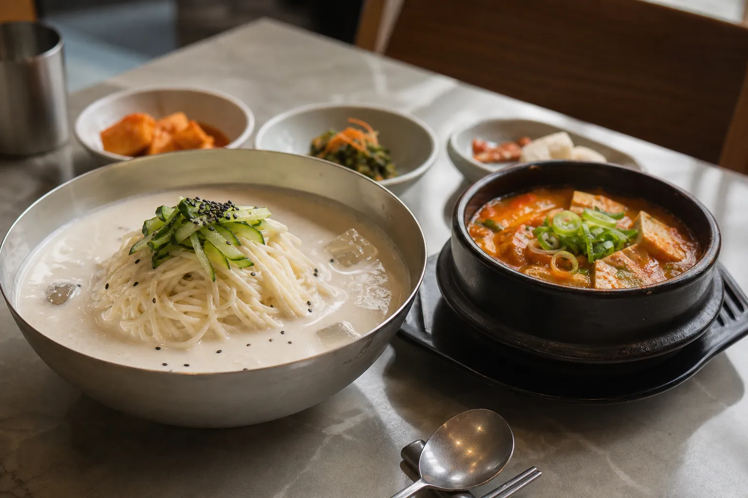 Maebong Restaurant menu prices seasonal kongguksu Daejeon