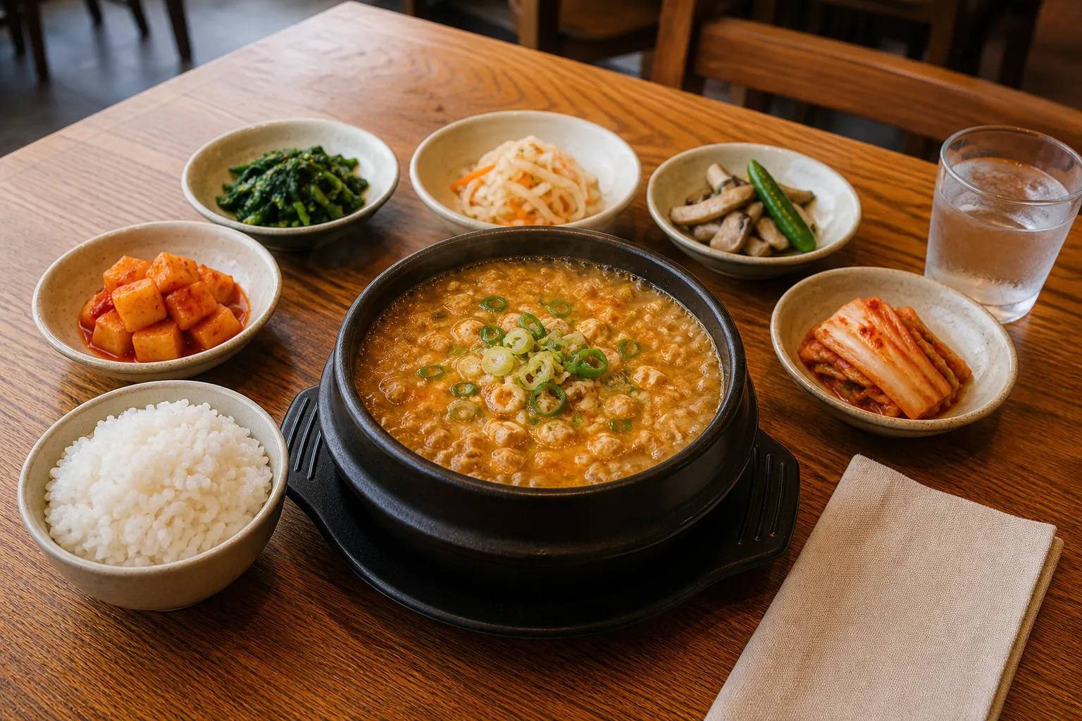 Domyeonggol Cheonggukjang 11,500 Won meal set guide