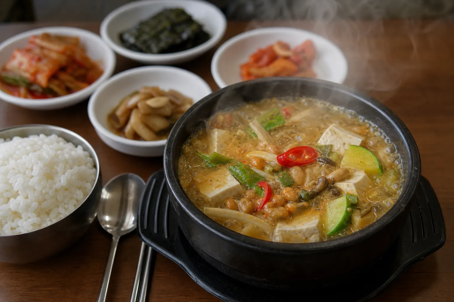 Matgoeul Cheonggukjang Nowon solo lunch menu context