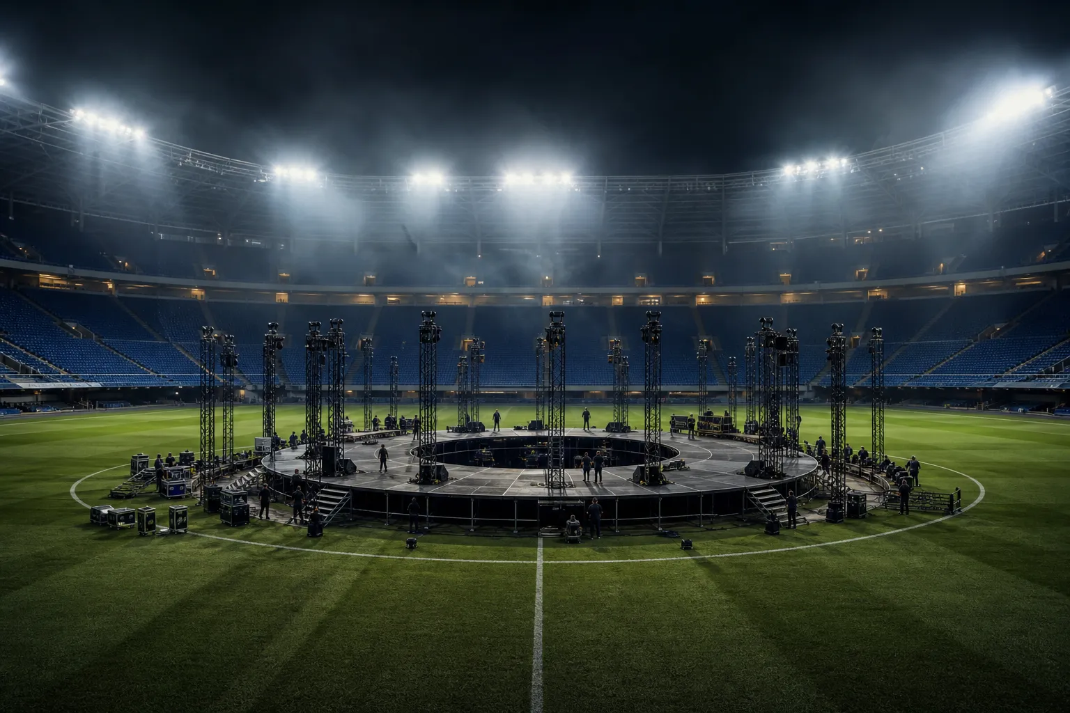 FIFA World Cup final halftime show lineup controversy stage setup