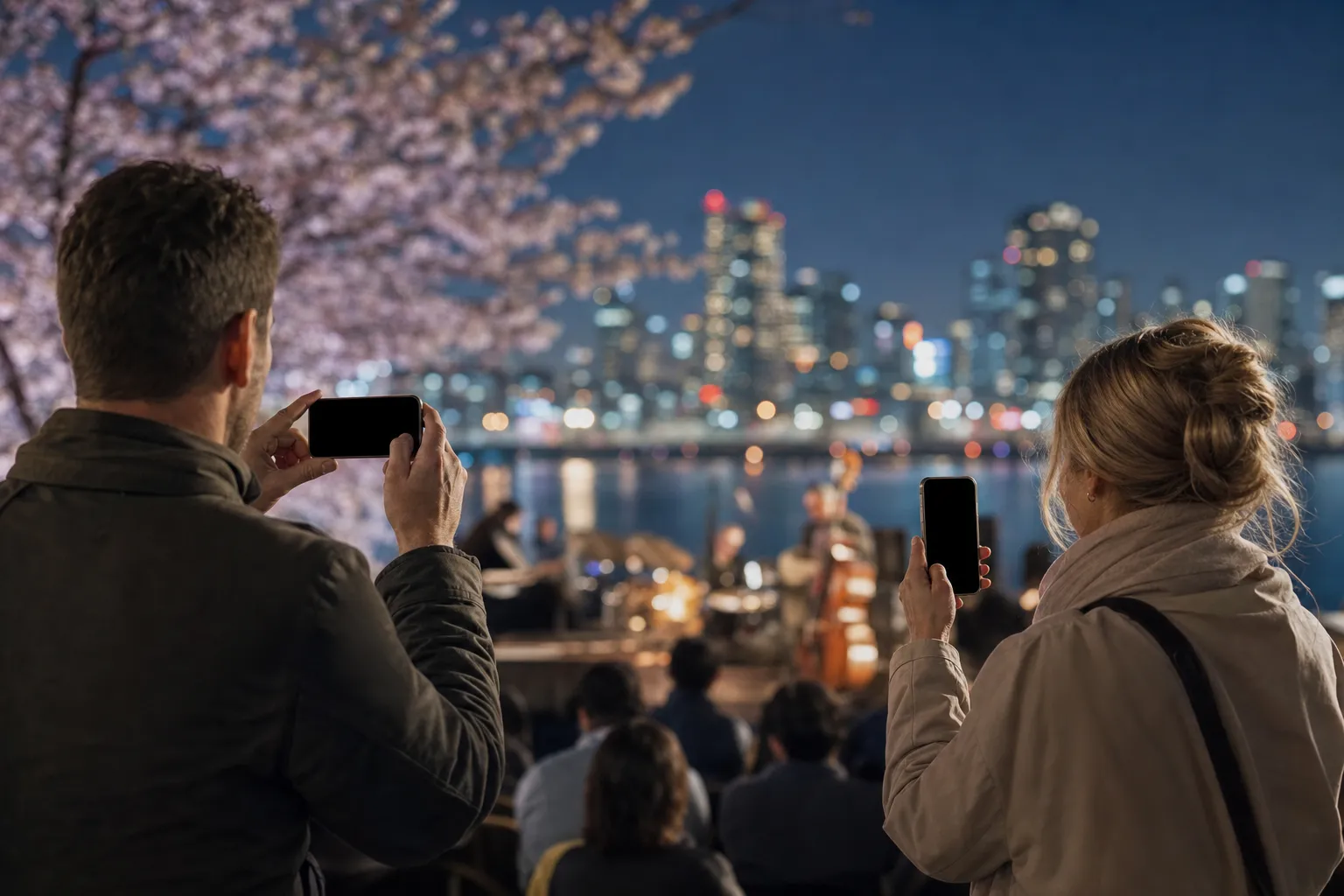 서울스프링페스티벌 외국인 관광객 Seoul Han River festival scene