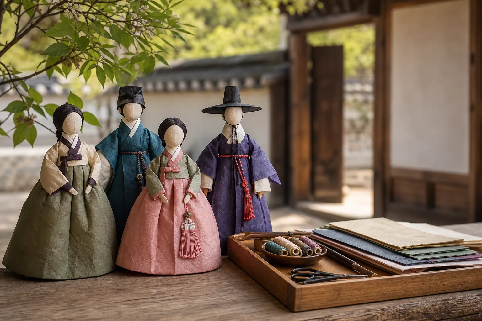 Namsangol Hanji dolls visit details and craft workshop Seoul