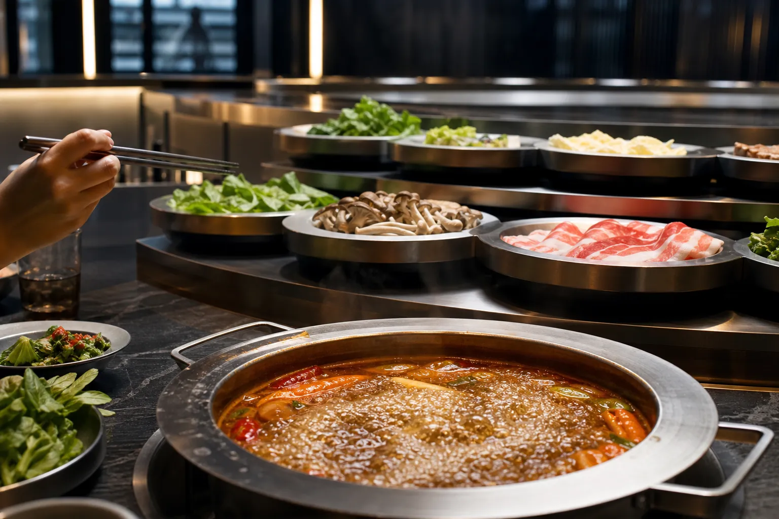 Happy Benefit Seongsu Popup Context: What to Know About the Seongsu Hot Pot Spot 3 Happy Benefit Seongsu rotating all you can eat hot pot popup context