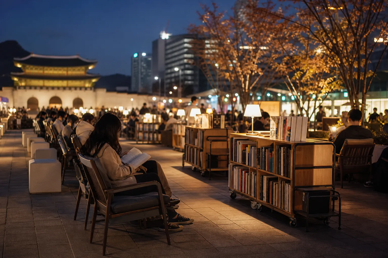 Gwanghwamun Book Yard Night Reading 2026 location programs Seoul
