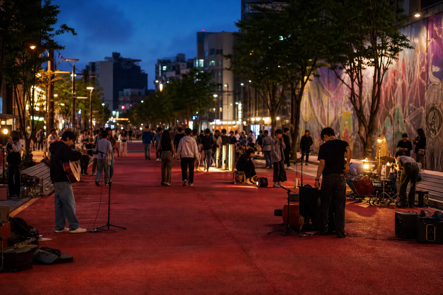 Hongdae Red Road Busking Guide: R5 Performances, 2026 Festival Plans, and Visitor Tips 3 Hongdae Red Road Busking 2026 Festival Plans event concept