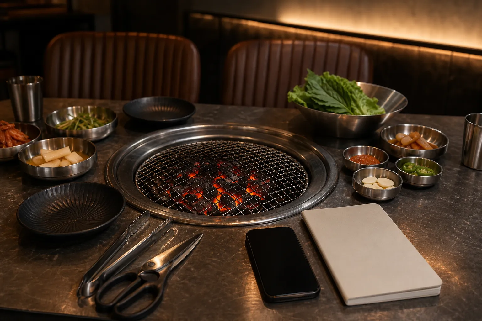 산청숯불가든 을지로2호점 예약 Euljiro BBQ table concept