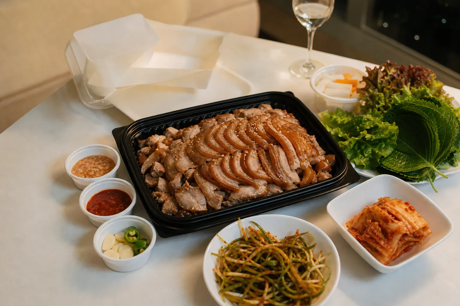Seongsu Jokbal takeout meal Seoul
