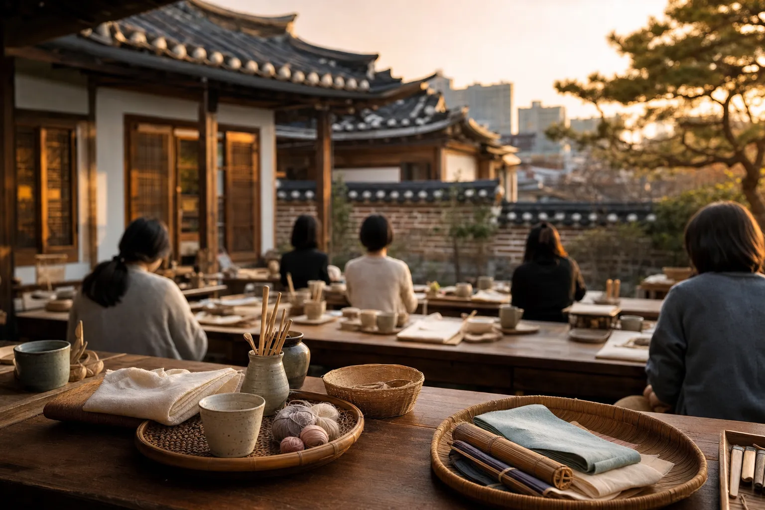 Seoul public hanok craft programs Bukchon one-day class venue