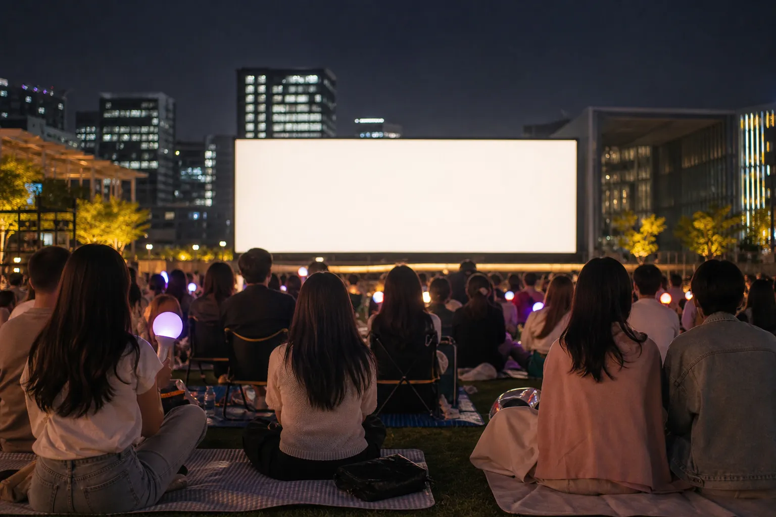 KPop Demon Hunters Free Screenings anniversary event Seoul outdoor venue concept