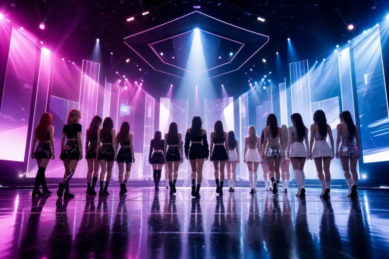 ICONIC BY MISTAKE Stage Brings LE SSERAFIM ILLIT and KATSEYE to M Countdown stage concept