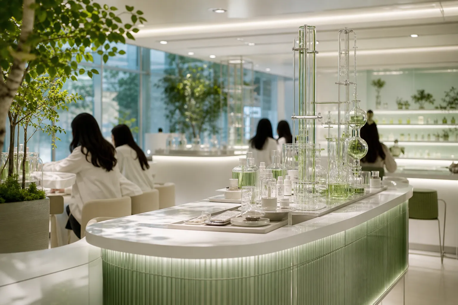 Dr.G Soothing Repair Lab at Olive Young Seongsu pop-up concept