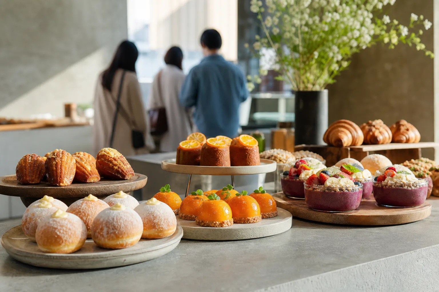 Seongsu dessert pop-ups local bakeries citrus cakes milk donuts acai bowls Seoul trend concept